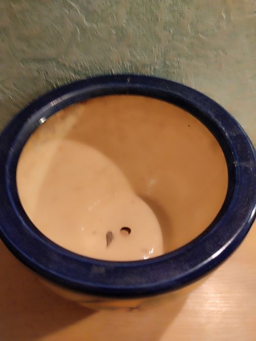 Керамичесуий цветочный горшок.