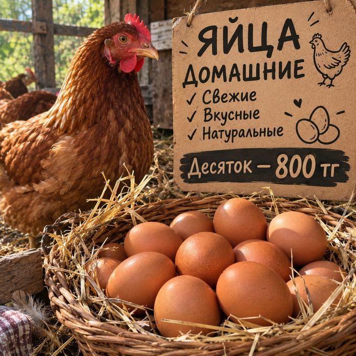 Свежие домашние яйца