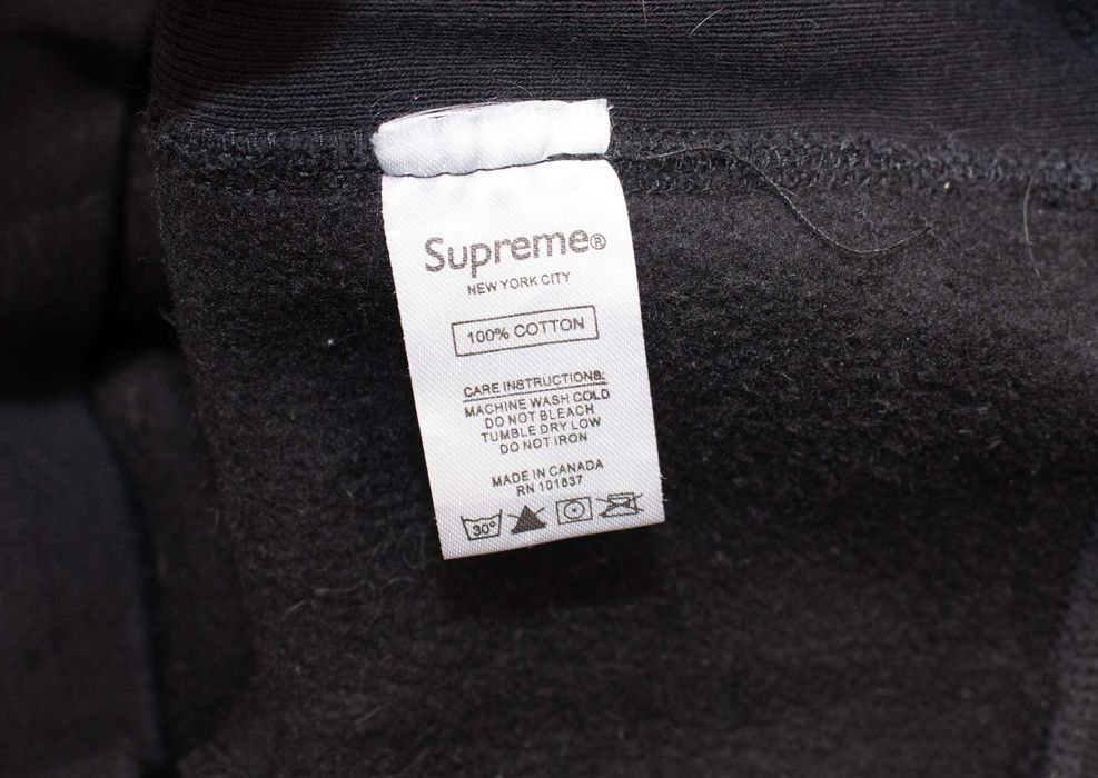 Supreme Box Logo оригинален мъжки суичър черен худи анорак M