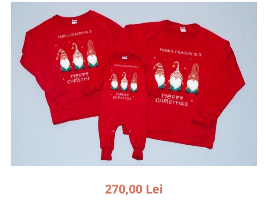 Set de Crăciun - mami, tati și copil - Hbebe
