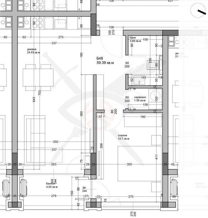 Двустаен апартамент в Аспарухово - 468- 16567