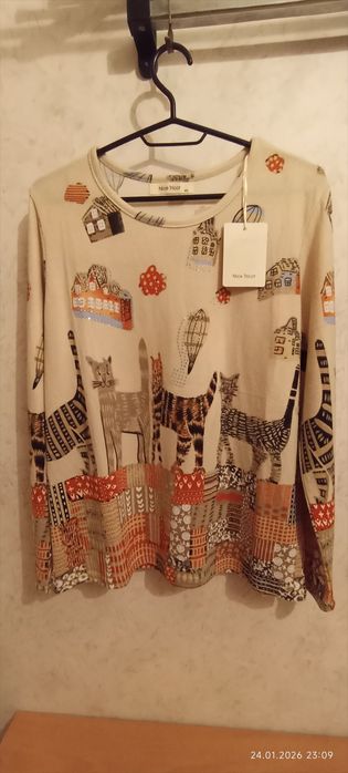 Дамска блуза с котки