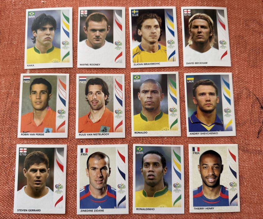 Panini FIFA World Cup 2006 Световното първенство футбол Меси Роналдо Стикери Зидан