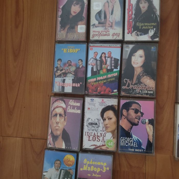 Касетки попфолк и метъл и cd дискове