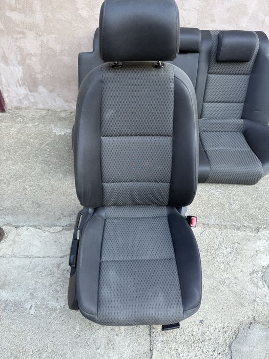 Interior scaune textil Audi A6 C6 complet + bancheta fixa piele