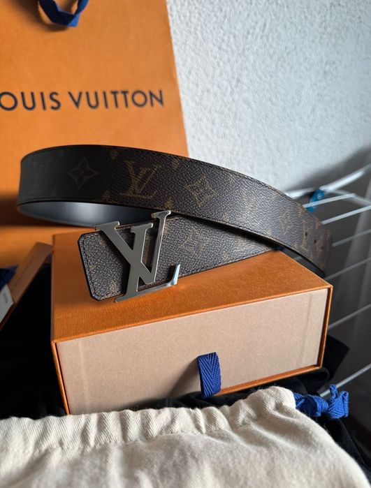 Curea Louis Vuitton originală reversibilă LV mărimea 95