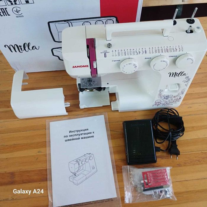 Janome Milla(Япония). Год гарантии/Металл/Комплект.