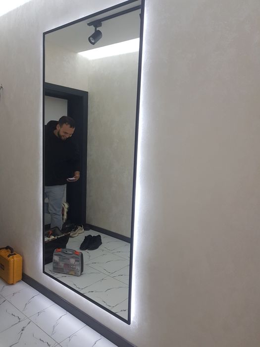 Зеркало на заказ с подсветкой и рамкой!