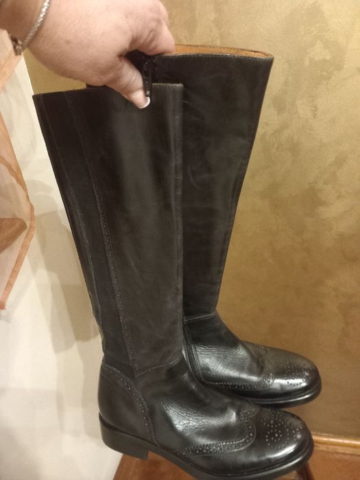 Cizme piele 37 si piele intoarsa 38