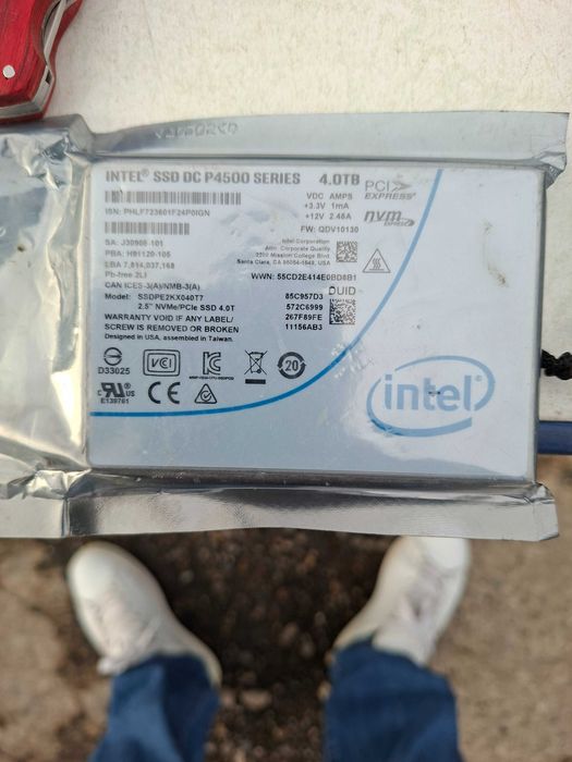Ssd intel 4500 series 4.0 TB