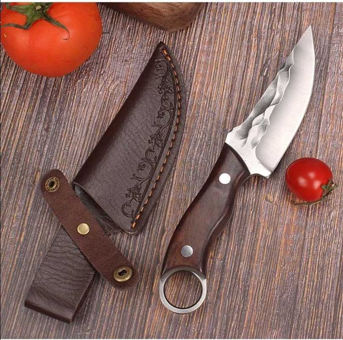 Cutit vanatoare B-SQUL EXPEDITION® 21.5 cm, lama 11.5 cm, teaca piele, full control