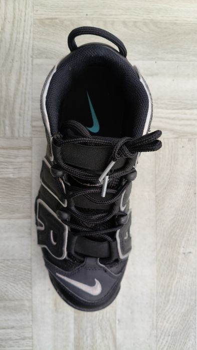 Nike Air More Uptempo '96 Black Metallic Silver