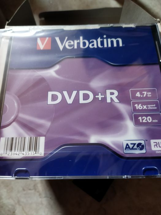 Продам DVD-R диски Verbatim 4,7GB,16x