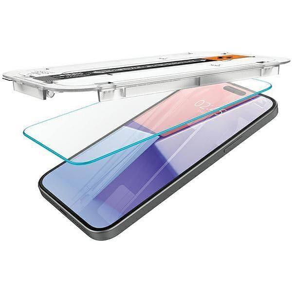 Spigen glas.tr iphone 15 6.1" "ez fit" 2 pcs. clear tempered glass agl