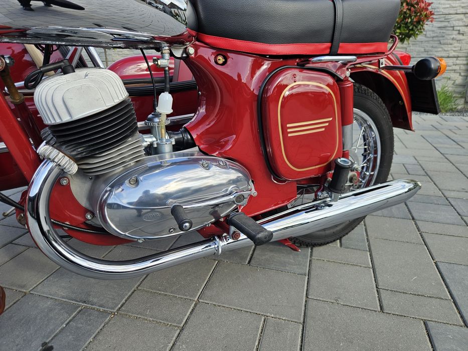 Jawa 350 velorex cu atas,motocicleta de colectie,fabricate 1966,stare