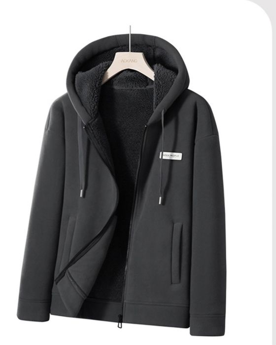 Теплая Толстовка серого размер 2XL