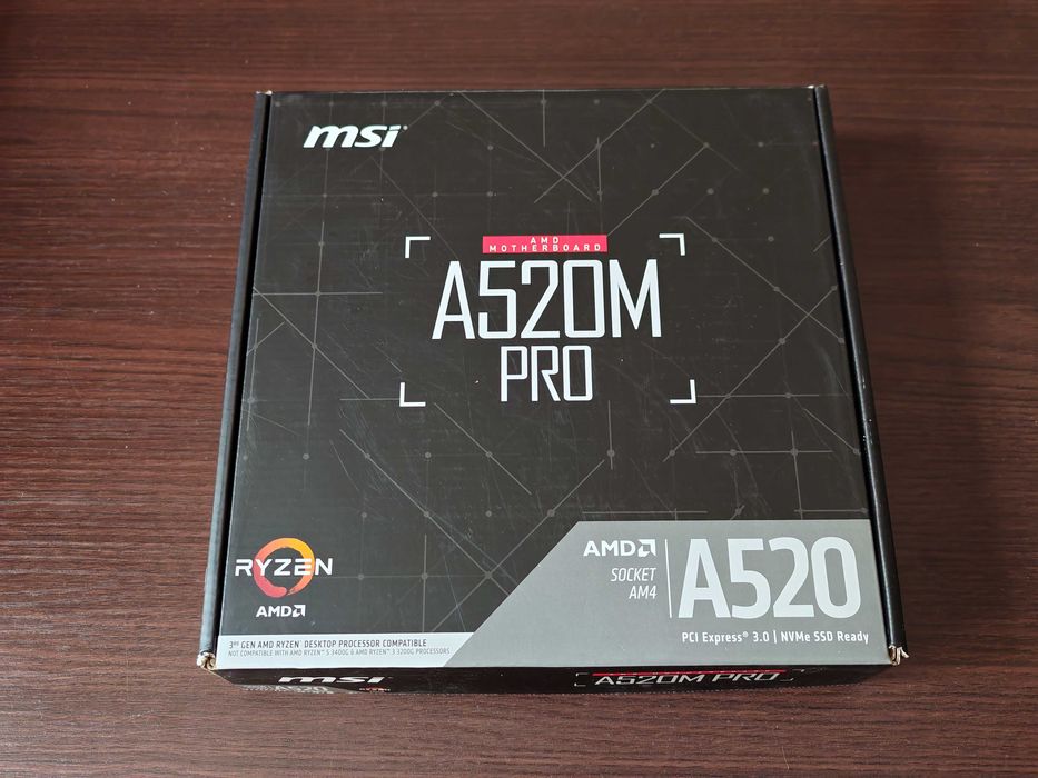 Комплект матплата MSI A520M-Pro + AMD Ryzen 5 3400G