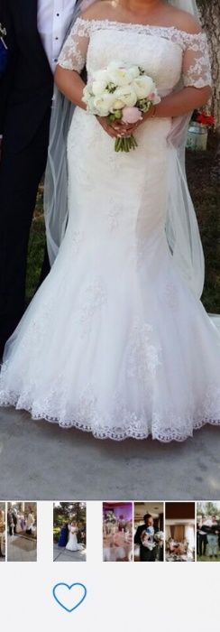 Rochie de mireasa alb-ivoire colectia 2017