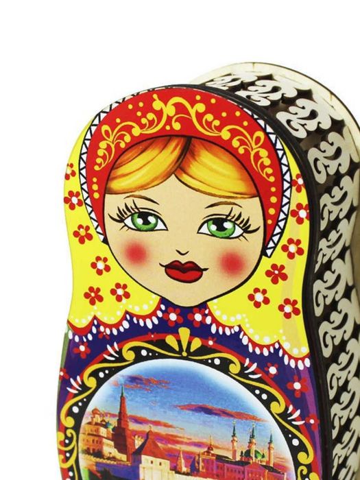 Шкатулки-матрешка чистое дерево,резка новые в упаковке Россия