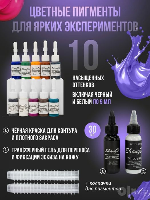 Тату машинка. Тату-набор для мастера тату и перманентного макияжа
