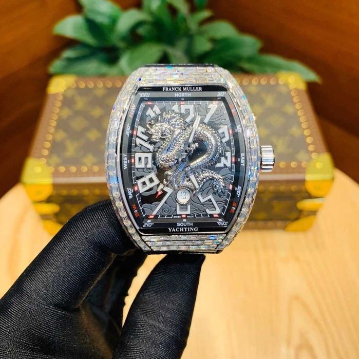 Автоматичен мъжки часовник Franck Muller Vanguard Dragon Baguette