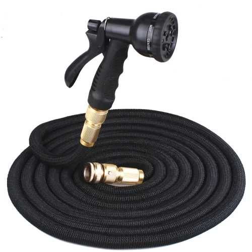 Градински маркуч с воден пистолет, 8 функции и дължина от 15 метра