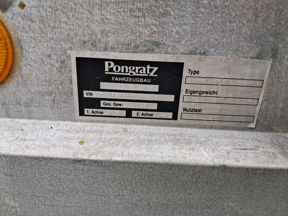 Remorca Pongratz 750 kg