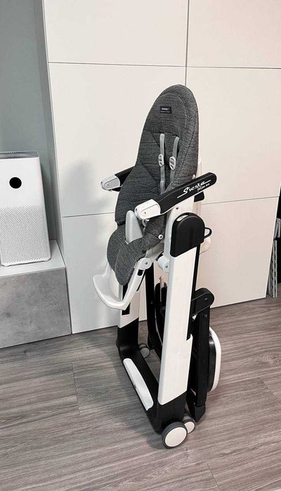 Peg Perego Siesta Coussin De Rechange Avec Ceinture De Sécurité - Housse Chaise Haute Gris