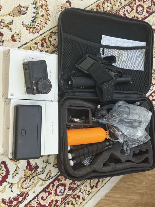 Dji action 5 pro adventure combo + в подарок крепления