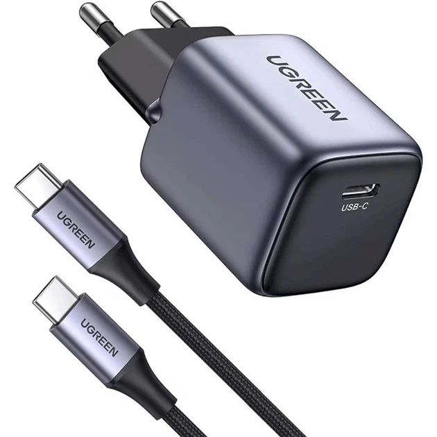 UGREEN 30W GaN Fast Charger USB-C PD + кабель Original