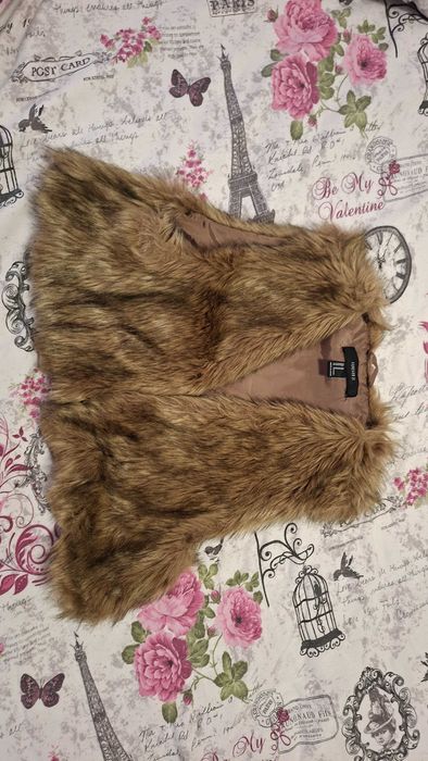 Дамски къс елек от еко кожа