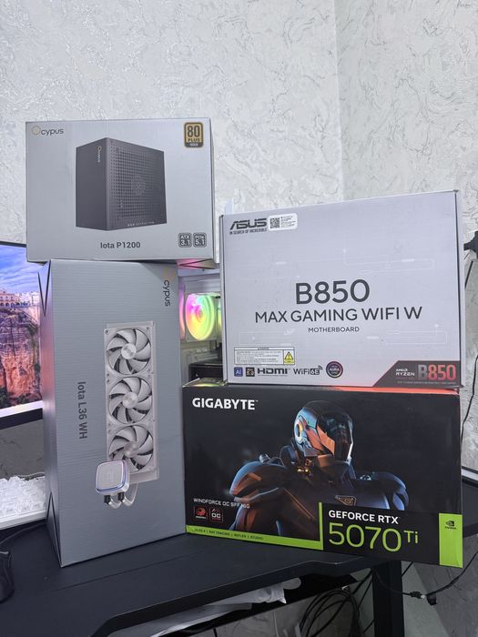 4K MONSTER Ryzen 7 9800X3D/RTX 5070ti 16GB/ DDR5 48GB