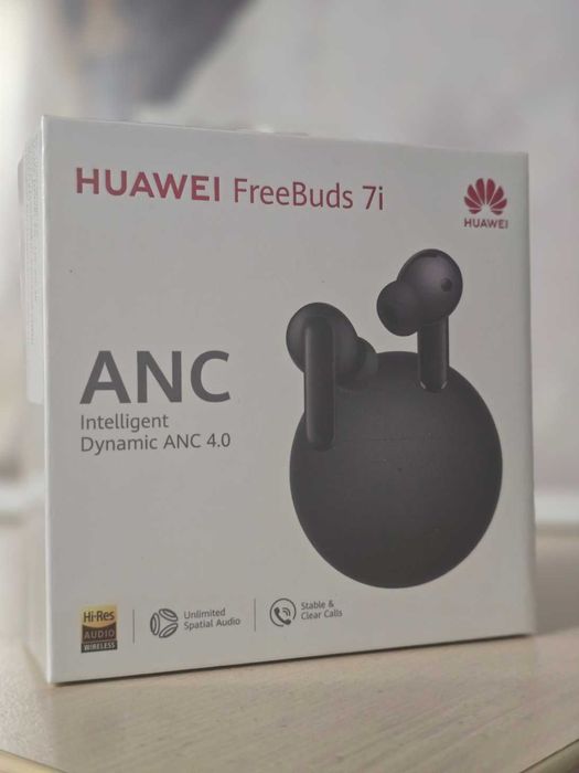 Безжични слушалки HUAWEI FreeBuds 7i черни чисто нови запечатани