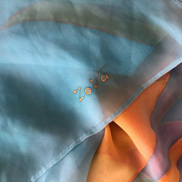 Ръчно рисуван шал / парео