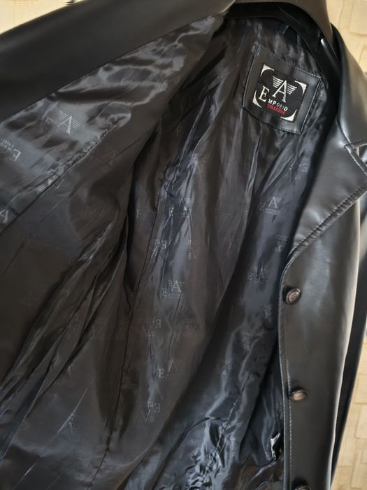 Geaca piele Emporio Armani