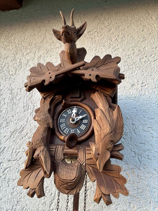 Ceas vechi cu cuc Regula Muntii Padurea Neagra