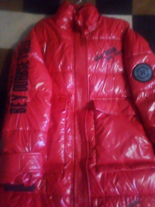 Зимний пуховик длинный