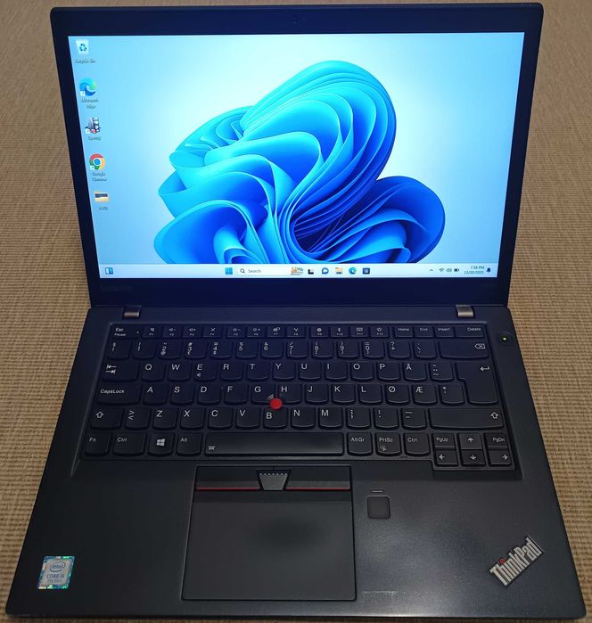 Laptop Lenovo T470s Intel I5 7200u SSD Ram 8 12Gb 14 inch Full Hd