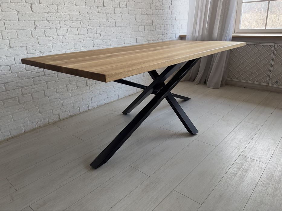 Трапезна маса 200 100 см дъб масив