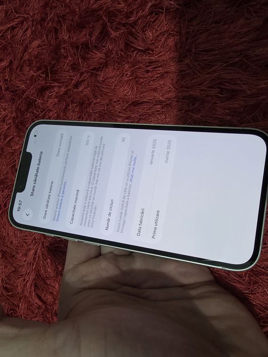 -Iphone 16E, ca Nou, 128Gb, 8Ram, Silver Titanium, ireprosabil, bat-10