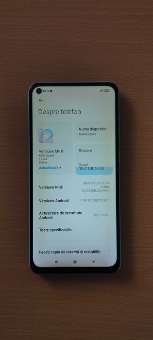 Vând Xiaomi Redmi Note 9