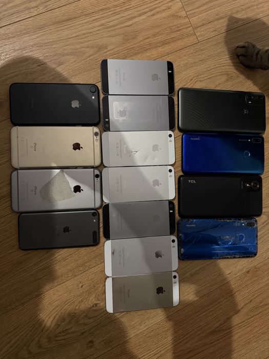 Lot telefoane iphone si android tcl xiaomi huawei motorola