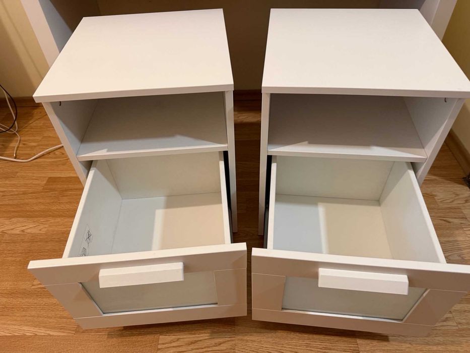 IKEA BRIMNES Нощни шкафчета, два броя