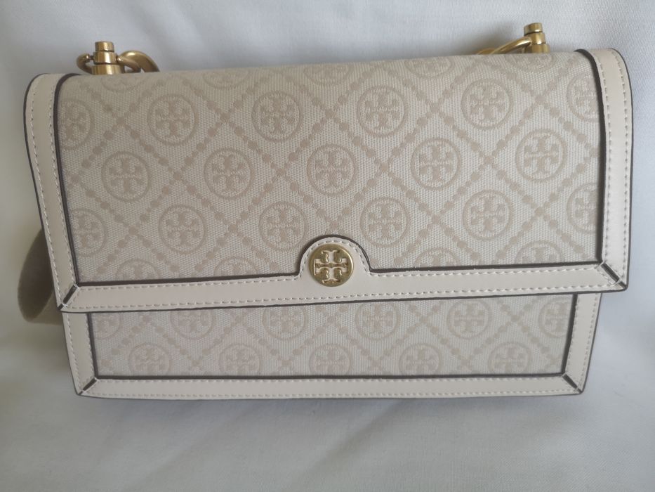 Tory Burch, чанта кожа и текстил.