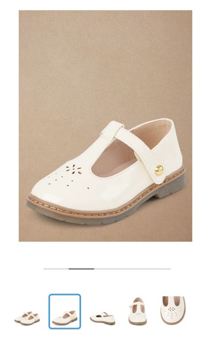 Очаровательные белые туфли для девочек от бренда Gymboree 35 размер