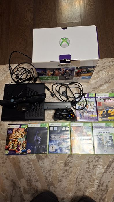 Xbox 360 , kinect, 1 joystick si 7 jocuri