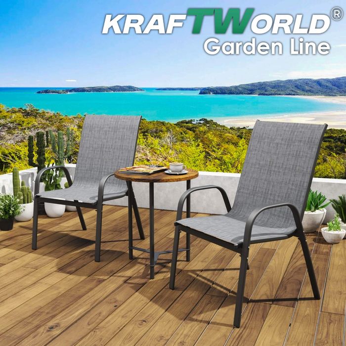 Градински Стол с Метална рамка и Дишащ