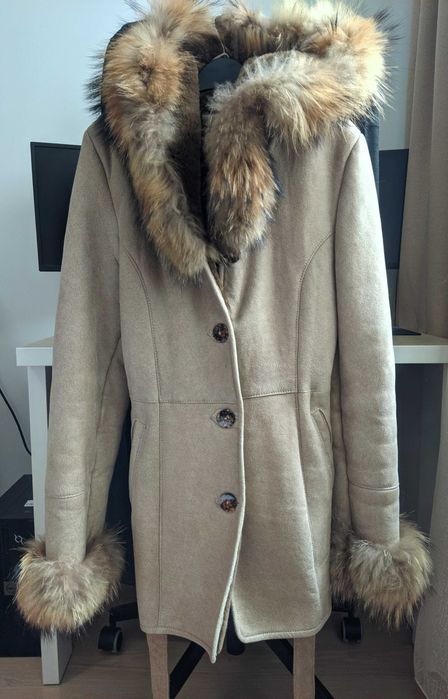Haina din blana de miel si vulpe polara A&A Vesa