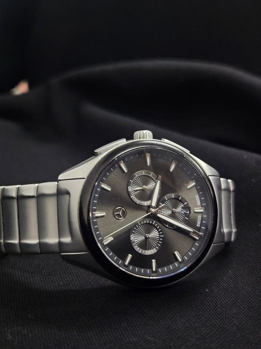 Часы стальной мерседес бенс