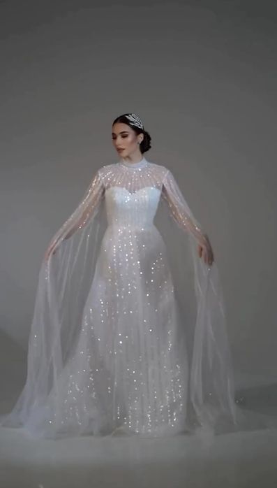 Свадебное платье рыбка, русалка, А силуэт